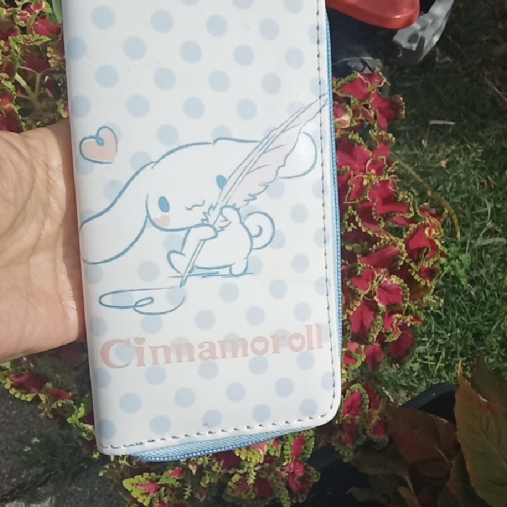 Blue and White Anime Womens Wallet EUC